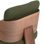 Кресло с каркасом из массива ореха Gallin Chair Green варинант исполнения - 6 | Loft Concept в Орле