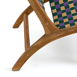 Кресло низкое из массива тика Barbados варинант исполнения - 5 | Loft Concept в Орле