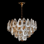 Люстра с многослойными белыми и прозрачными подвесками Character Chandelier варинант исполнения - 1 | Loft Concept в Орле