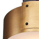 Потолочный светильник круглый светодиодный Semicircular Gold Panels старинная латунь варинант исполнения - 1 | Loft Concept в Орле