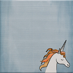 Плитка с узором Девочка единорог варинант исполнения - 5 | Loft Concept в Орле