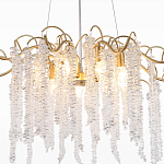 Люстра c подвесками из прозрачного хрусталя Диаметр 85 см FAIRYTREE Light варинант исполнения - 4 | Loft Concept в Орле