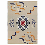 Плед хлопковый по мотивам эвенских орнаментов Ural and Siberian Patterns варинант исполнения - 1 | Loft Concept в Орле