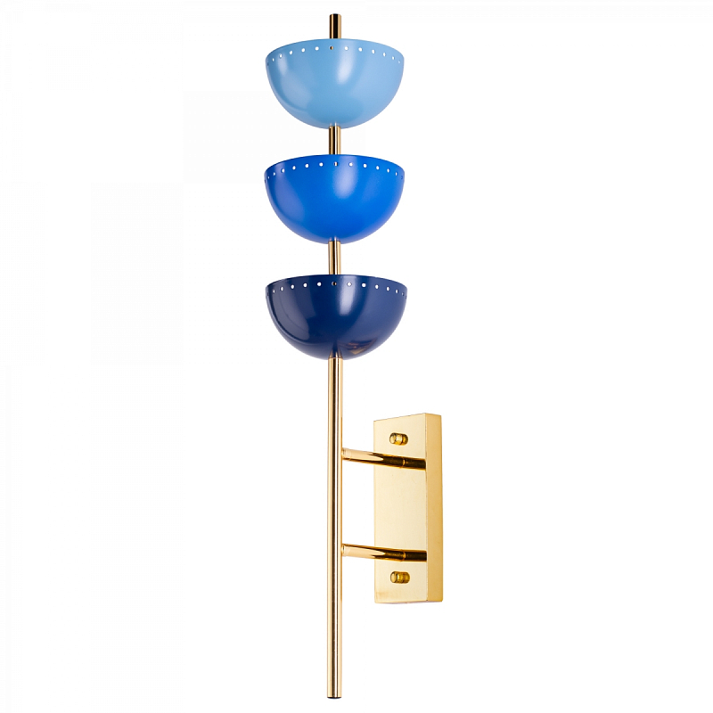 Бра LISBON SCONCE Blue Синий Глянцевое золото Голубой Бра LISBON SCONCE Blue Синий Глянцевое золото Голубой в Орле | Loft Concept