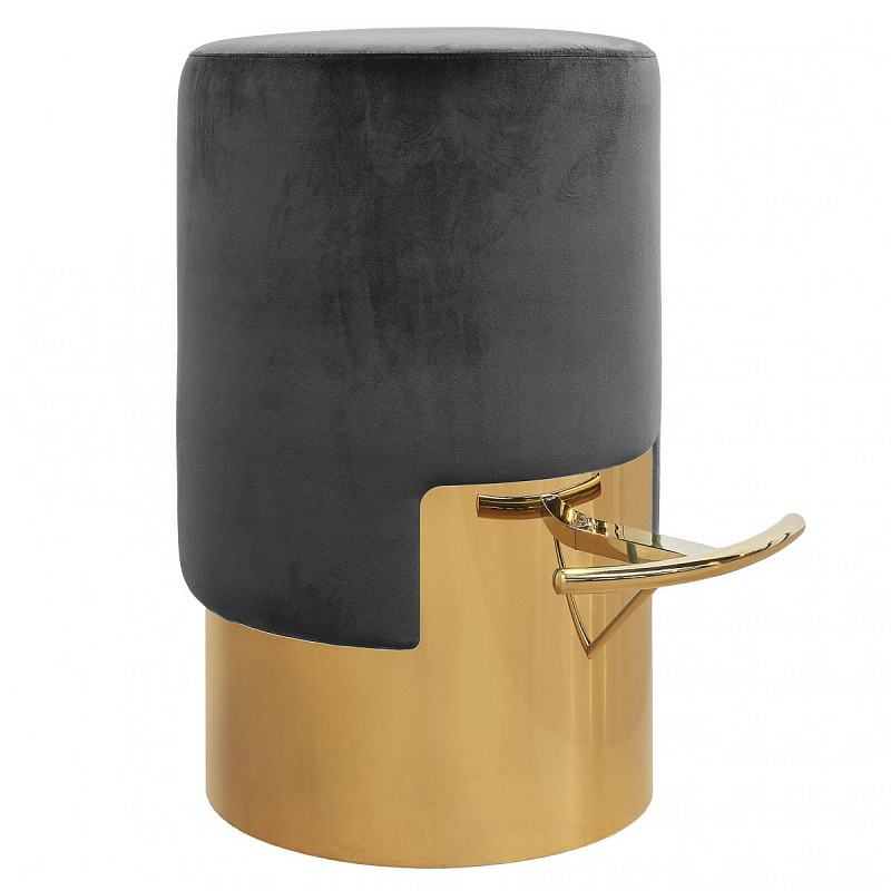 ELLA BAR STOOL Серый Барный стул Золотой Серый в Орле | Loft Concept 