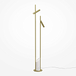Напольный торшер светодионый золотой Lumen Duo варинант исполнения - 1 | Loft Concept в Орле