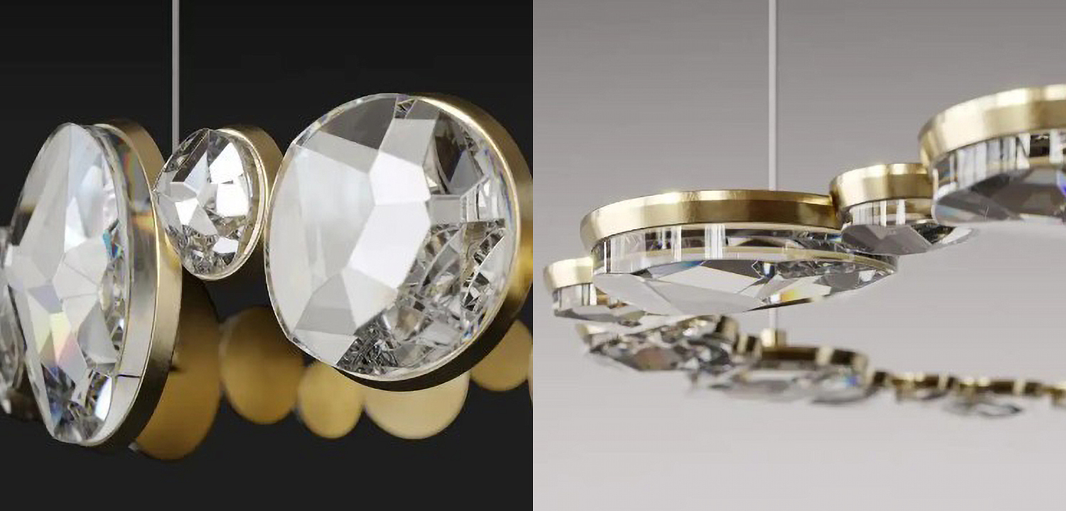 Люстра RING horizontal chandelier with crystals Люстра RING horizontal chandelier with crystals - Loft-Concept в Орле
