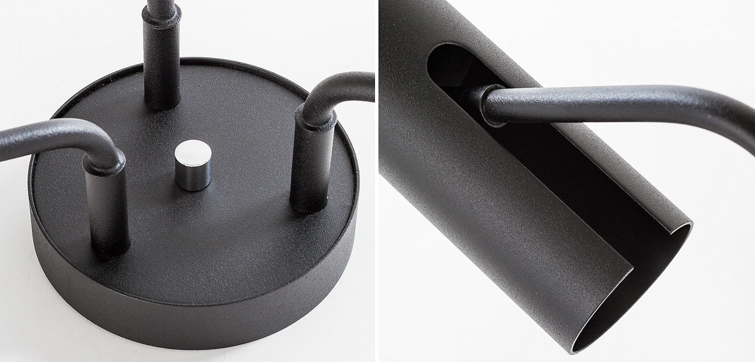 Потолочный светильник Tibo Branches Trumpet Tube black 3 Потолочный светильник Tibo Branches Trumpet Tube black 3 - Loft-Concept в Орле