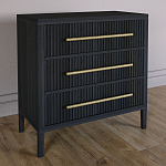 Комод Primo с 3 выдвижными ящиками Черный дуб варинант исполнения - 4 | Loft Concept в Орле