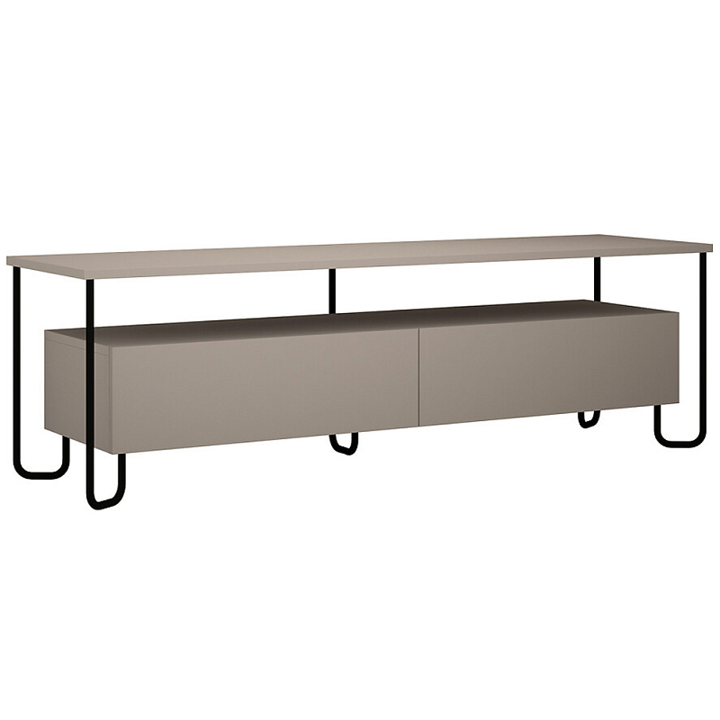 ТВ-тумба Lee Beige TV Stand Бежевый Черный ТВ-тумба Lee Beige TV Stand Бежевый Черный в Орле | Loft Concept