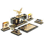 Настольный письменный набор из яшмы и долерита в подарочной упаковке Manager Organizer варинант исполнения - 4 | Loft Concept в Орле