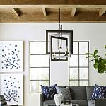 Люстра из пересекающихся квадратных элементов Intersecting Squares варинант исполнения - 2 | Loft Concept в Орле