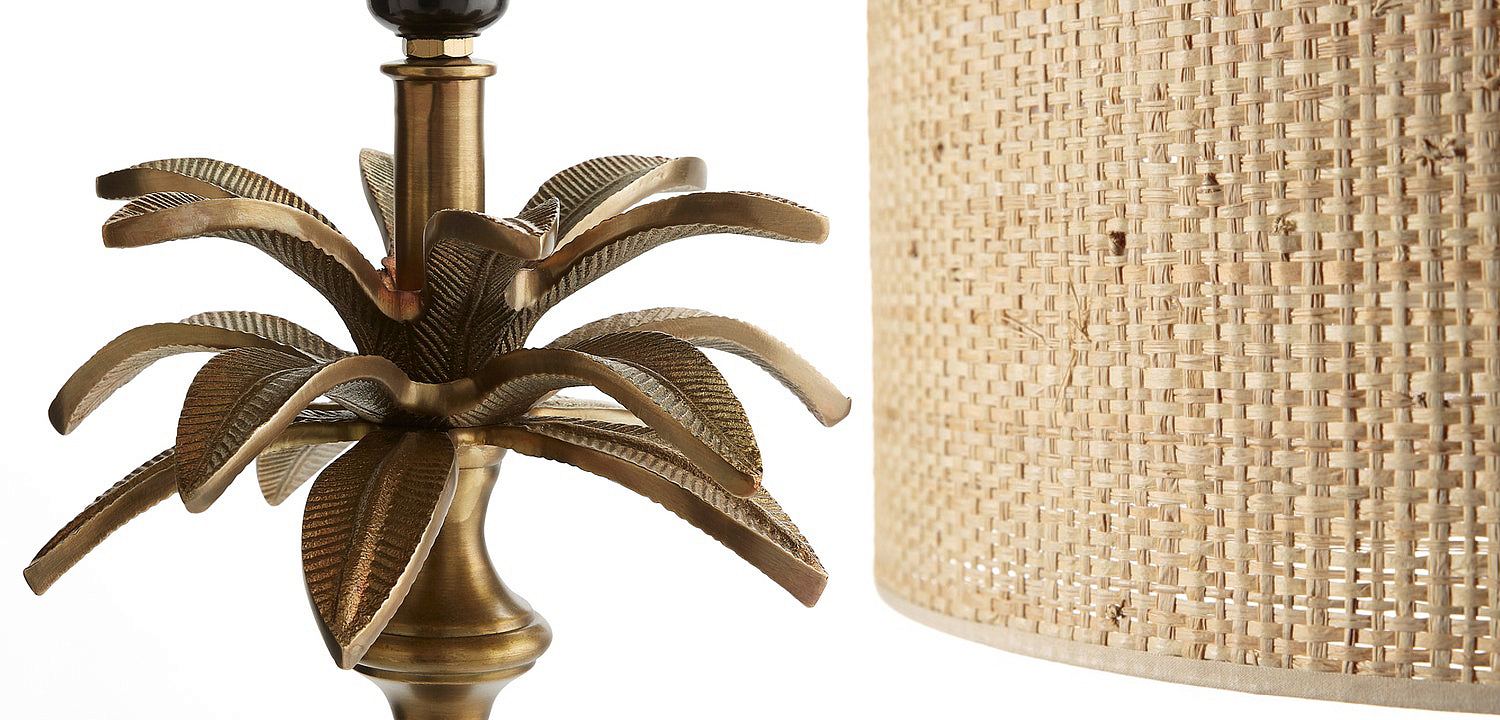 Торшер Palm Raphia Lampshade Торшер Palm Raphia Lampshade - Loft-Concept в Орле