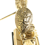 Часы настольные бронзовые из натурального камня Яшма Stone Clock варинант исполнения - 5 | Loft Concept в Орле