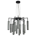 Люстра со стеклянными цилиндрическими плафонами Luminous Cylinders Smoky варинант исполнения - 2 | Loft Concept в Орле