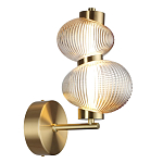 Бра с 2-мя рифлеными стеклянными шарами Marcelh Light варинант исполнения - 6 | Loft Concept в Орле