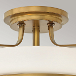 Потолочный светильник с круглым матовым белым плафоном Hinkley варинант исполнения - 2 | Loft Concept в Орле