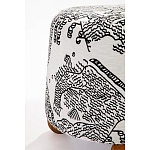 Пуф Wakonda с Круглыми ножками Черно-Белый орнамент варинант исполнения - 3 | Loft Concept в Орле