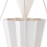 Люстра светодиодная белая геометрической формы с рифленым плафоном White Geometric Lamps варинант исполнения - 2 | Loft Concept в Орле