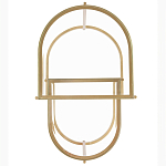 Комплект из 2-х приставных столиков на металлическом основании цвета латунь Ambassador варинант исполнения - 3 | Loft Concept в Орле