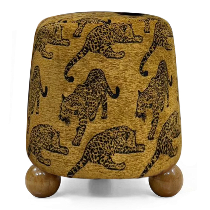Пуф Wakonda с Круглыми ножками Коричневый орнамет Коричневый в Орле | Loft Concept 