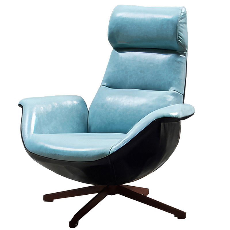 Кресло Ryan Armchair Голубой Черный Кресло Ryan Armchair Голубой Черный в Орле | Loft Concept