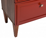 Тумба прикроватная красная из массива бука с 2-мя ящиками Wenge Light варинант исполнения - 4 | Loft Concept в Орле