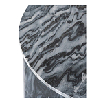 Столик кофейный с столешницей из черного мрамора Compact Black Marble Table варинант исполнения - 5 | Loft Concept в Орле