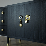 Большой Комод-буфет Elsa Dreams Black с ящиками варинант исполнения - 2 | Loft Concept в Орле