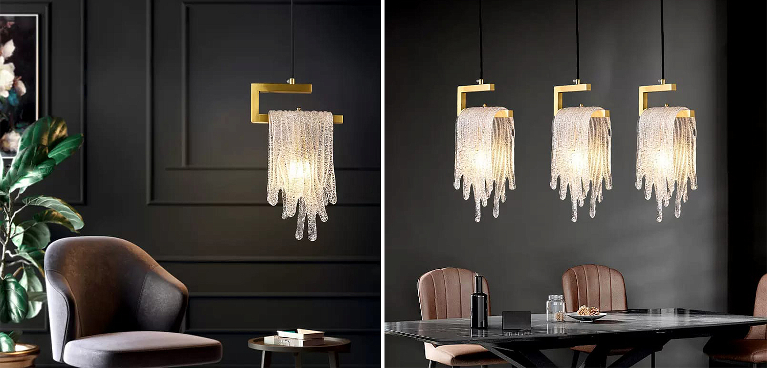 Подвесной светильник Fused Glass Hanging lamp Подвесной светильник Fused Glass Hanging lamp - Loft-Concept в Орле