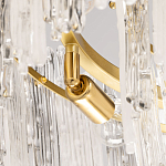 Люстра круглая с прозрачными стержнями разной длины Textured Glass Chandelier варинант исполнения - 6 | Loft Concept в Орле