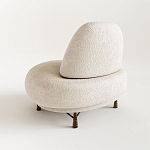 Кресло Vinsen обивка букле молочного цвета варинант исполнения - 2 | Loft Concept в Орле