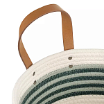 Корзина для хранения с ручками плетеная Interlacement Green  варинант исполнения - 2 | Loft Concept в Орле