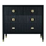 Бельевой Комод с 4 ящиками Elsa Dreams Black варинант исполнения - 5 | Loft Concept в Орле