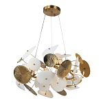 Люстра с белыми и золотистыми цветами Dahlia Flowers Lamp варинант исполнения - 3 | Loft Concept в Орле