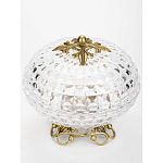 Конфетница из прозрачного рельефного стекла Eden Garden варинант исполнения - 2 | Loft Concept в Орле