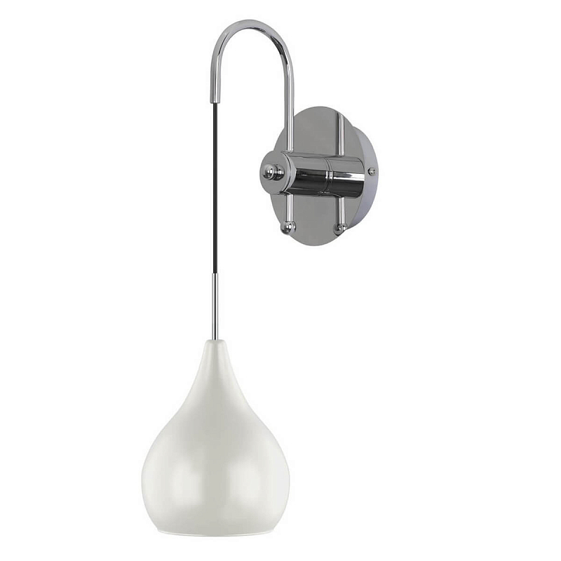 Бра Candiano Milk Sconces Белый Хром Бра Candiano Milk Sconces Белый Хром в Орле | Loft Concept