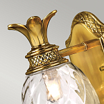 Бра для ванных комнат с прозрачным стеклянным плафоном в форме ананаса и декоративным основанием с рельефным узором Hinkley варинант исполнения - 2 | Loft Concept в Орле