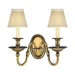 Бра с 2-мя бежевыми абажурами в классическом стиле Hinkley варинант исполнения - 1 | Loft Concept в Орле