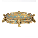 Чаша с орнаментом на ножках в виде бронзовых ангелов Eden Garden варинант исполнения - 1 | Loft Concept в Орле