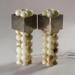 Настольная лампа с основанием из 24 выточенных сферических камней Through Stone варинант исполнения - 3 | Loft Concept в Орле