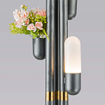 Торшер светодиодный с серым металлическим каркасом Generosity варинант исполнения - 3 | Loft Concept в Орле