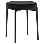 Табурет с мягким круглым сиденьем RIO Black варинант исполнения - 1 | Loft Concept в Орле