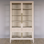 Витрина Primo со стеклянными фасадами и 2 ящиками Светлый дуб варинант исполнения - 1 | Loft Concept в Орле