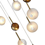 Люстра светодиодная с сферическими стеклянными плафонами Splatter варинант исполнения - 7 | Loft Concept в Орле