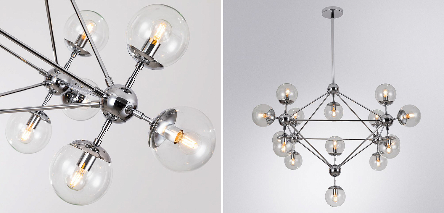 Люстра Modo Chandelier Chrome 15 Люстра Modo Chandelier Chrome 15 - Loft-Concept в Орле
