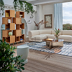 Приставной столик из массива манго Tom-tom Grey варинант исполнения - 4 | Loft Concept в Орле