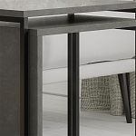 Комплект из 2-х приставных столов серого цвета из дерева ZIGOSH RETRO GREY варинант исполнения - 4 | Loft Concept в Орле