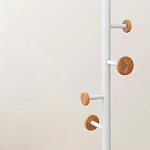 Напольная вешалка из древесины бука Unique Shaped Furniture Floor Hanger White варинант исполнения - 5 | Loft Concept в Орле