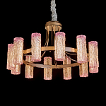 Люстра круглая с текстурными цилиндрическими плафонами Glimpse варинант исполнения - 1 | Loft Concept в Орле